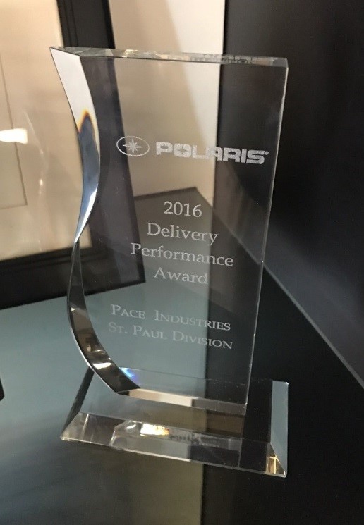 Polaris 2016 Delivery Performance Award